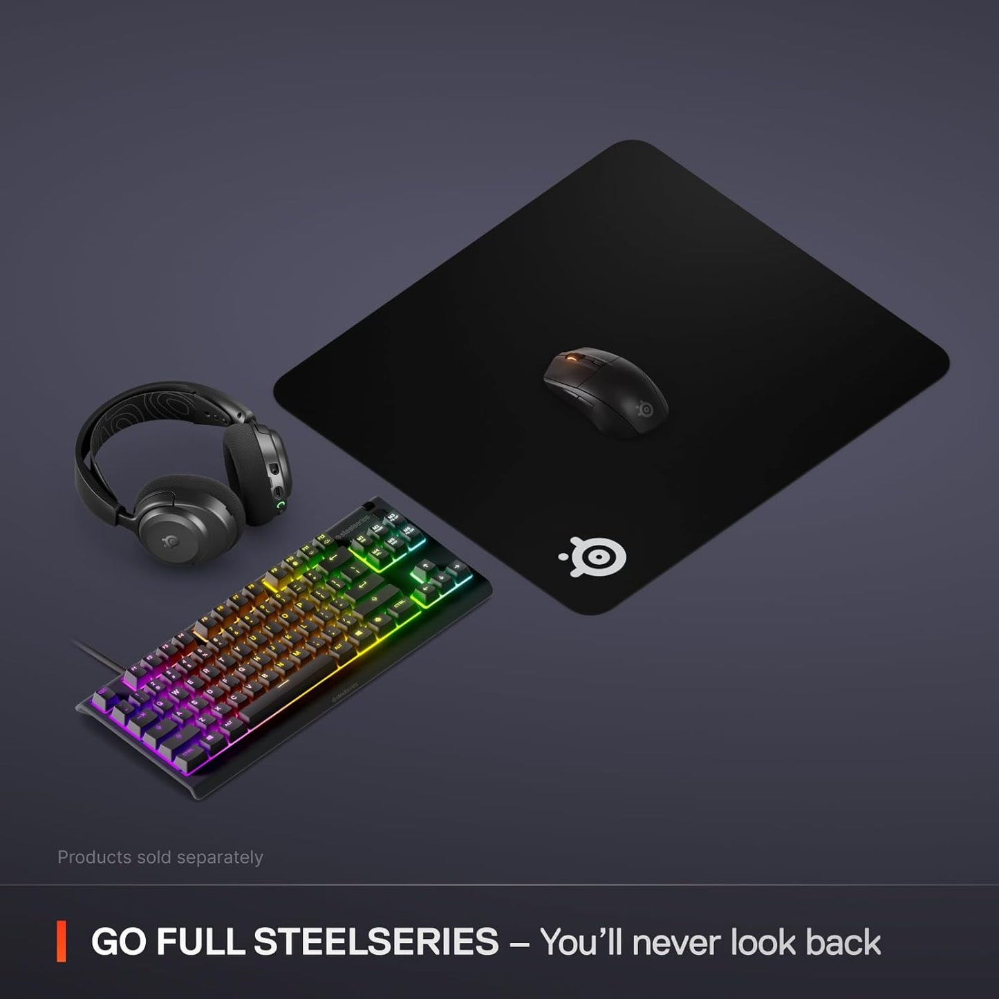 Qck Large Gaming Mousepad — Black — Non-Slip Silicone Rubber Base — Peak Tracking and Stability — Optimized for Gaming Sensors — 490 Mm X 420 Mm — FPS, Mobas, RTS, MMO