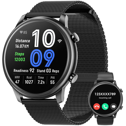 Men'S and Women'S Smartwatch 1.39-Inch, with Fitness Tracker/Wireless Call/Message Notification, Fits for Android and Iphone Devices (Alloy Black)